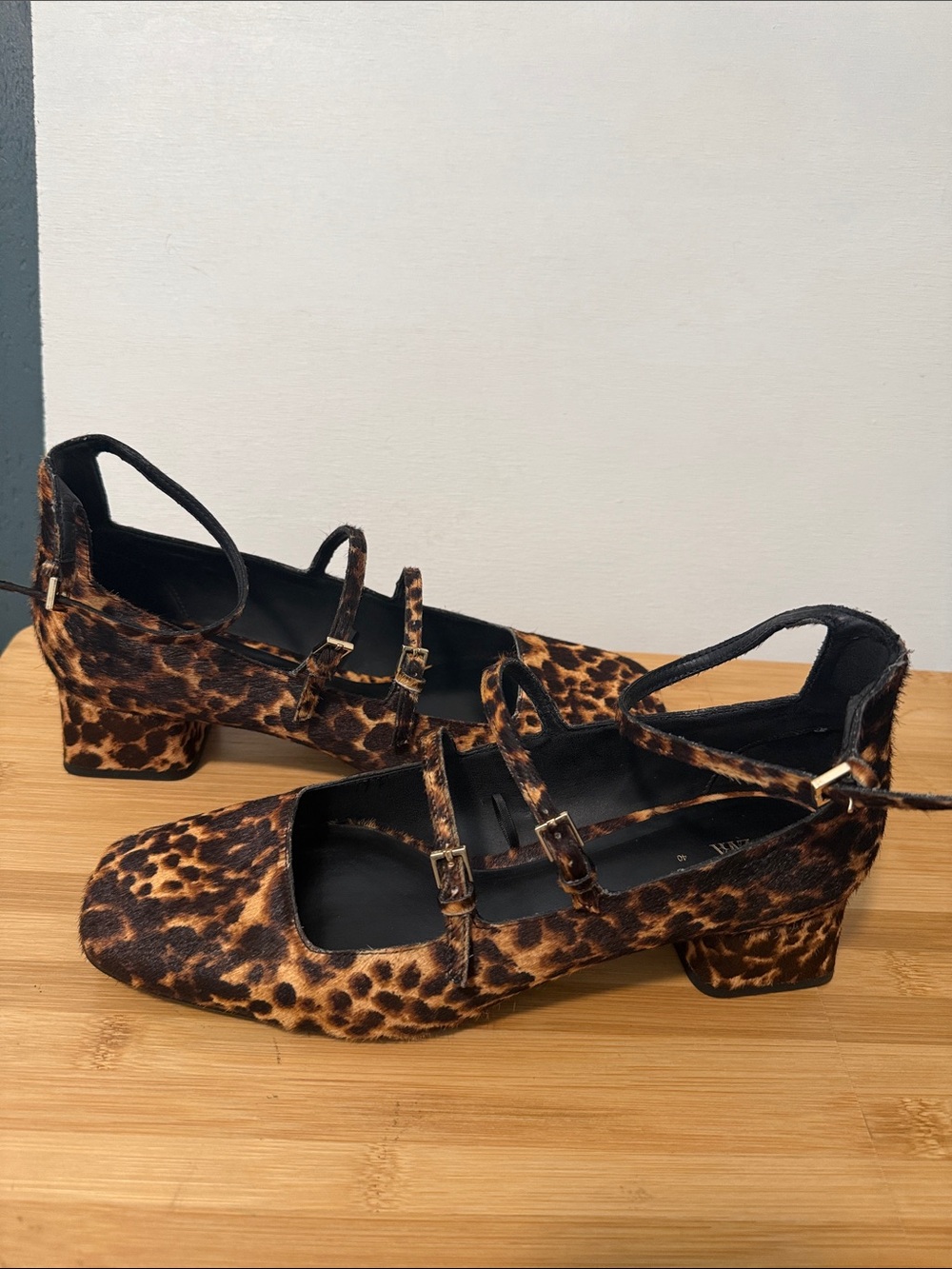 Zara Leopard Print Strappy Women's Flats - Picture 6 of 6